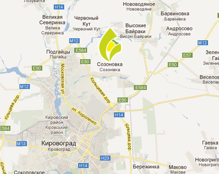 Мапа проїзду до Кіровоградської дослідної станції