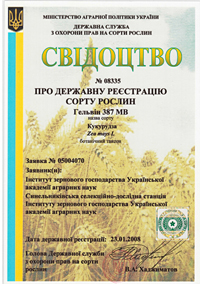 Гельвин 387 МВ - семена кукурузы